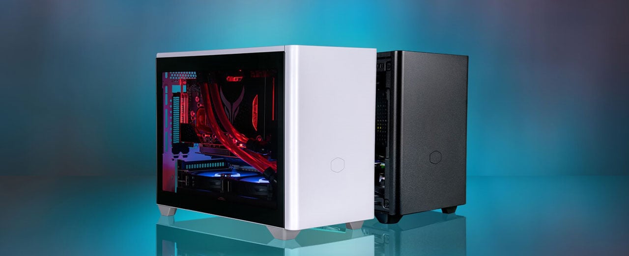 Cooler Master MasterBox NR200P SFF Small Form Factor Mini-ITX Case with  Tempered glass or Vented Panel Option, PCI Riser Cable, Triple-slot GPU,